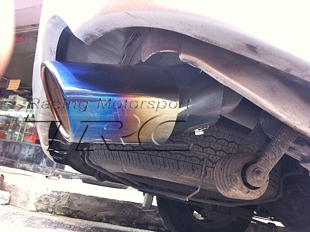 ปลายท่อไอเสีย HIACE 2014 ไทเทเนี่ยม ปลายวงรี ขนาด 2.75" (TRGL-B1405)